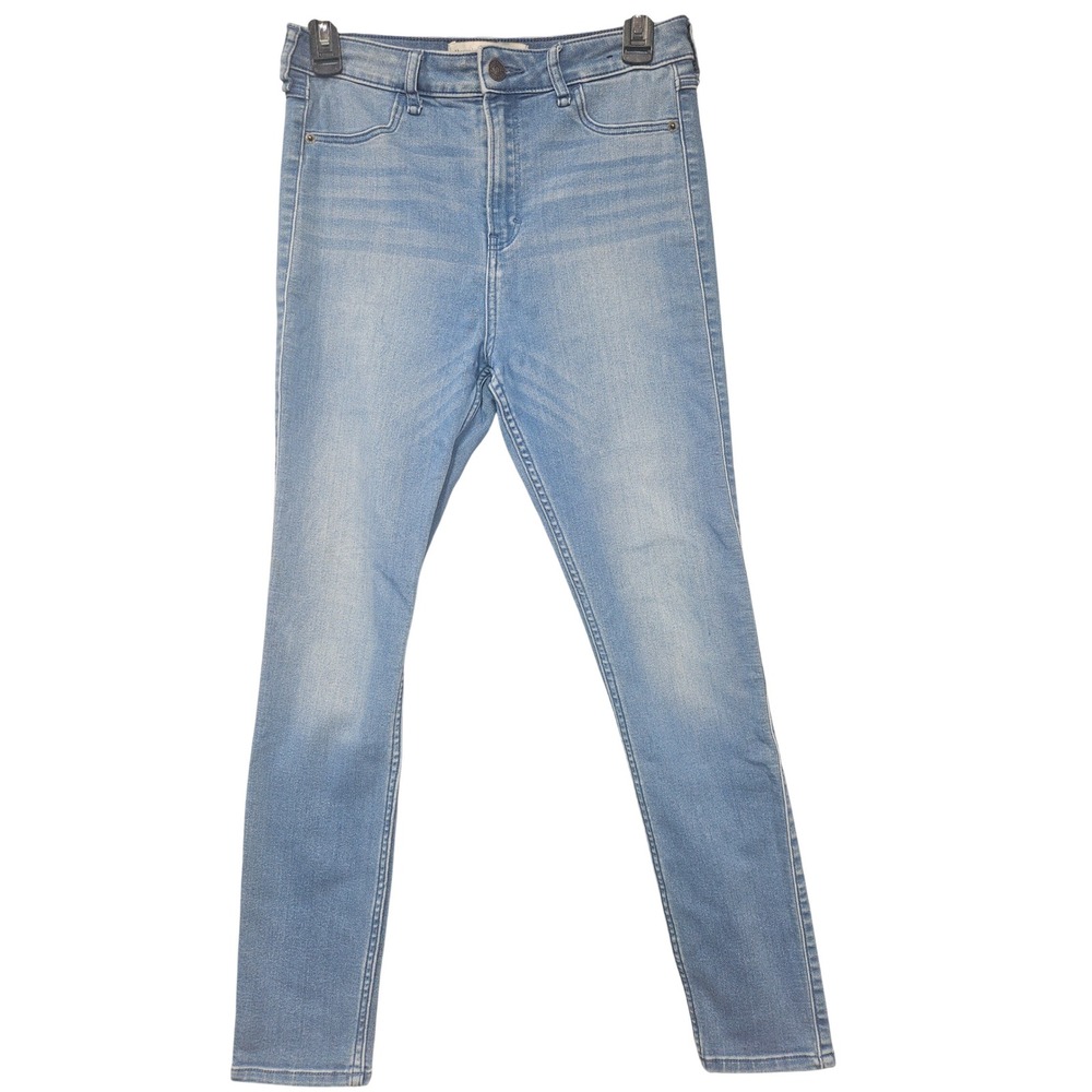 Abercrombie & Fitch High Rise Ankle Skinny Jeans Light Wash Size 29 8R
